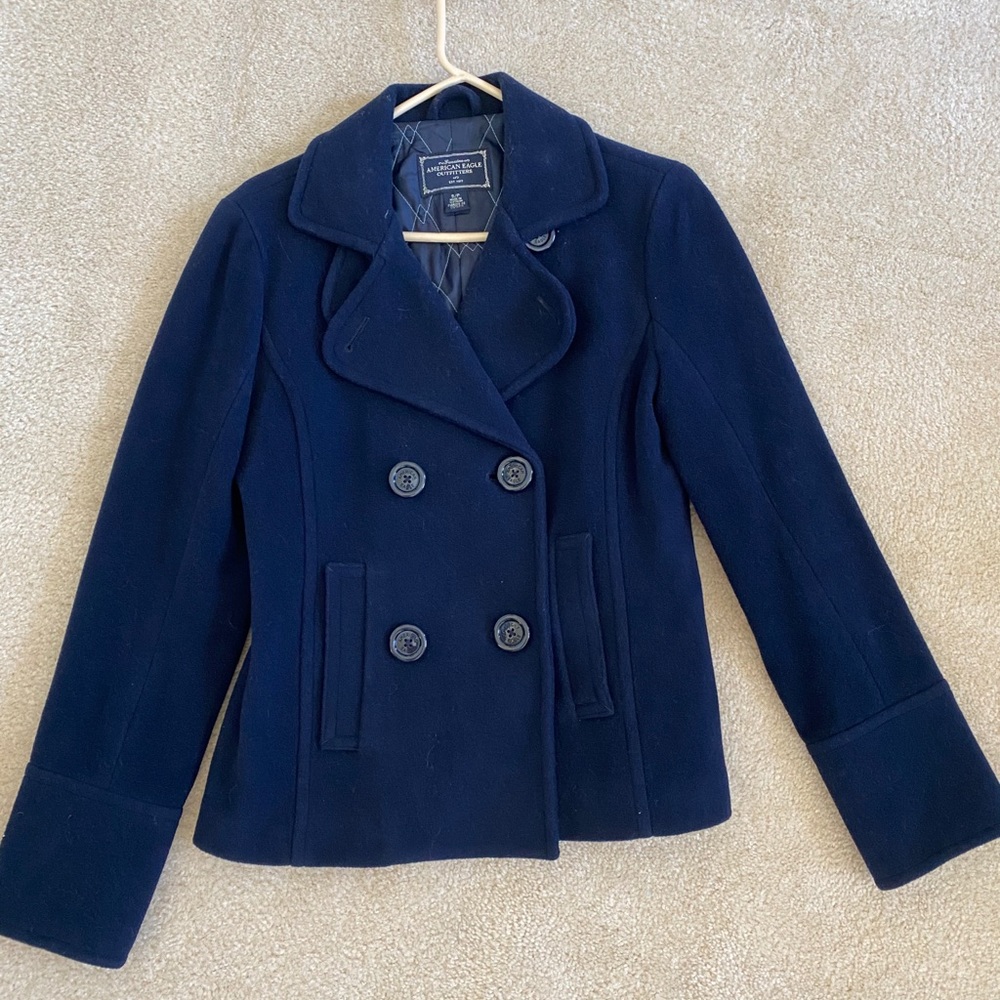 American Eagle Navy Peacoat Small
